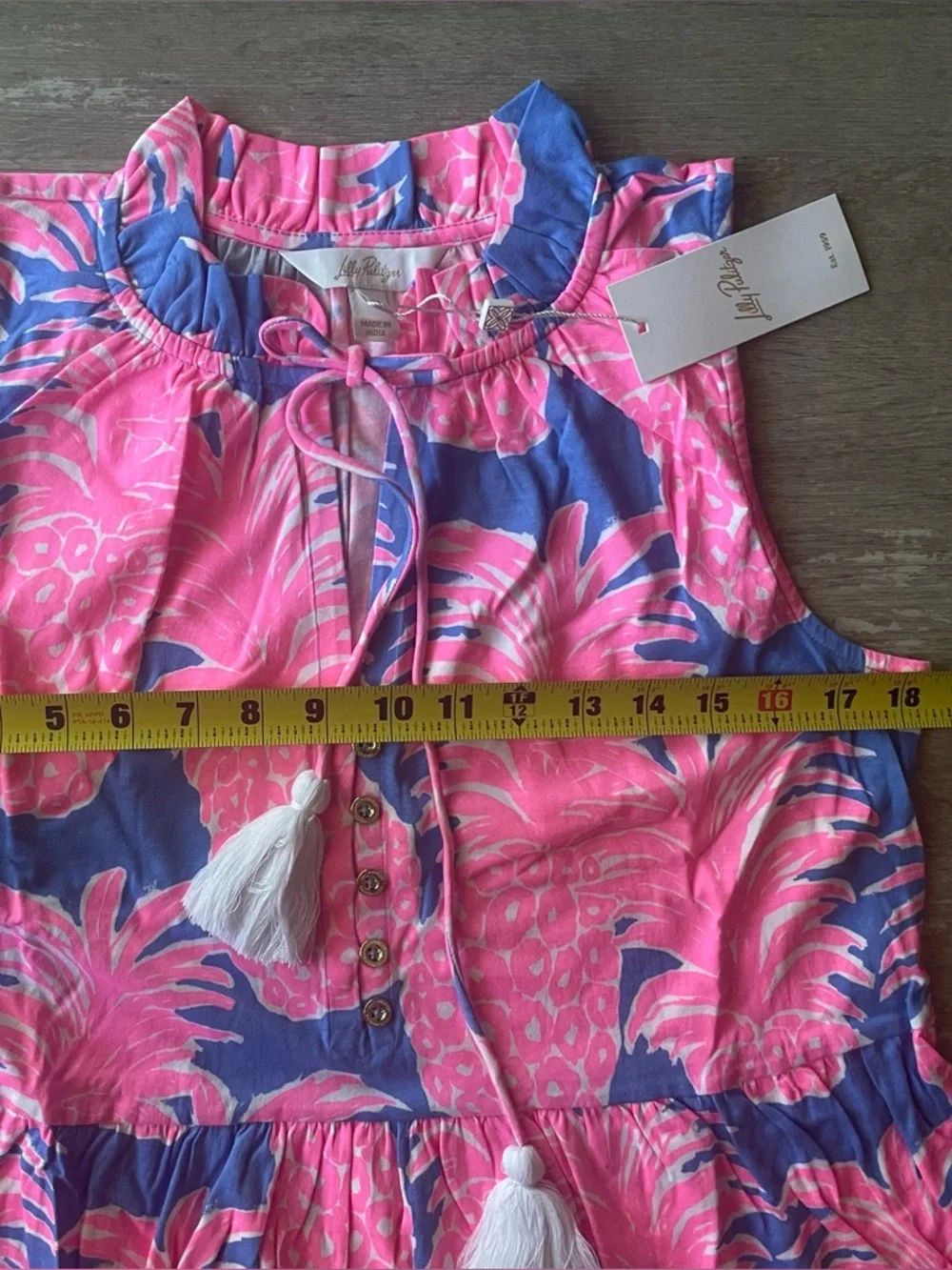 M NWT Lilly Pulitzer Malone Maxi Dress in Blue Haven Little Flamenco - Picture 6 of 8